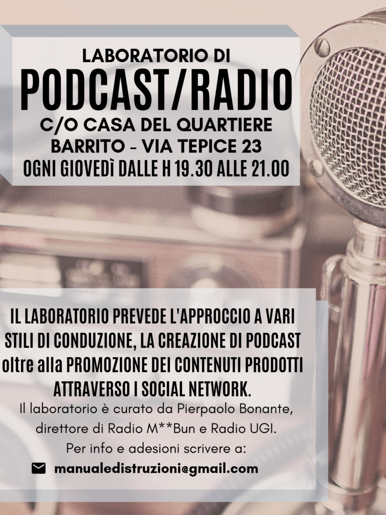 Barrito - Podcast - Poster Laboratorio